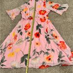 Gibson Latimer XL Feminine Romantic Ruffle Floral Frenzy Dress Sheer Whimsy Photo 8