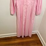 J.Crew Stretch Viscose-Blend Button-Front Midi Dress Light Pink 16 Photo 7