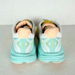 Hoka One One Womens Clifton 10 Running Shoes Size 8.5 Blue Spark White Athletic Photo 4