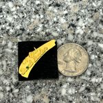 NUMBER #1 Girl Scout Leader Pin w/ Green Crystal Stone Gold Photo 2