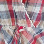 Eddie Bauer  4 Red Blue Plaid Sleeveless Cotton Dress Photo 7