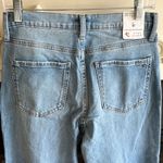 True Craft High Ride Straight Jeans Light Wash Denim Distressed  Womens 6 New Photo 8