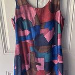 Molly Bracken Lili Sidonio Cubism Art Deco Colorful Shift Dress Size Medium Photo 1