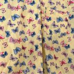 Karen Scott π¦ Sport Vintage Yellow Butterfly Short Sleeve Button Down Shirt Photo 2