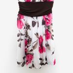 Y2K Speechless‎ Womens Babydoll Dress Size S White Pink Floral Mini Party Retro Photo 2