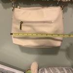 Charming Charlie Cream Faux Leather Gold Trim Crossbody Shoulder Bag ’s Photo 9