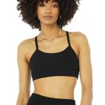 Alo Yoga Gratitude Alosoft Sports Bra Black Size Small Photo 0