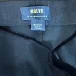 Maeve Anthropologie  Black Pull On Slit-Back High Waisted Ponte Pants Pockets Med Photo 5