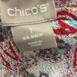 Chico's Chico’s Mixed Print Long Cardigan Size M/1 Boho Bohemian Printed Festival Fall Photo 7