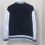 Hippie Rose  Women’s Faux Leather Embroidered Varsity Jacket Photo 2