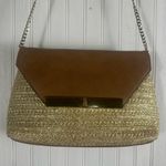 Dune London Dune Brown & Tan Turnlock Crossbody Bag with Chain Strap Photo 1