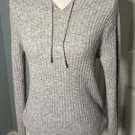 No Boundaries  Juniors Gray Ribbed Soft Hoodie, Medium Photo 0