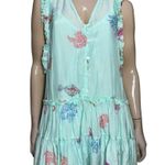 Pranella Women’s Size M Aqua Blue Coral Fish Ginger Baia Print Mini Dress Size M Photo 1