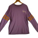 Disney Our Universe The Muses Long Sleeve Purple Graphic Tee Women's Size L Photo 0