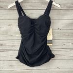 Gottex Profile by  Sweetheart 32D Cup Tankini Swim Top Black Tummy Control New Photo 1
