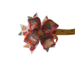 Fall Leaf Hair Ribbon For Girls 4" Boutique Bow Hair Bows Set Of 2 Photo 3