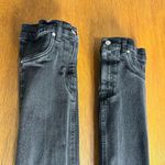 Revice Denim Revice Farrah High Rise Straight Leg Waistband Hem Denim Jeans Midnight Black 26 Photo 7