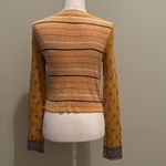 Free People  New Age Crew Neck Boho Cropped Sweater Photo 5