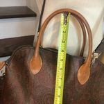 ETRO MILANO Red Paisley Top Zipper Dome Shaped Crossbody Shoulder Bag Authentic Photo 12