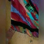 Peter Nygard Nygard Asymmetrical Multicolor Tunic Mesh 3/4 sleeve Tunic S Photo 4