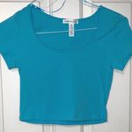 Ambiance Apparel light blue crop top Photo 0