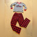 PatPat Women Christmas Pajamas Set red gray comfy size small spandex polyester Photo 0