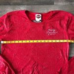 Harley Davidson Red Vintage Glitter Shirt XL San Antonio Texas Long Sleeve Crew Photo 4