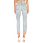 AGOLDE  Women’s Size 26 Shatter Blue Wash Riley High Rise Straight Crop Jeans Photo 3