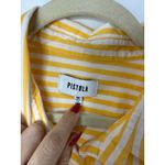 Pistola Yellow White Stripe Button Front Layla Shirt Dress Tunic Drawstring M Photo 4