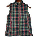 Vineyard Vines  Tartan Plaid Puffer Vest Jet Black pockets warm Women's size XS Photo 2