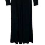 Maggy London Vtg Black Velvet Maxi Dress Small High Mock Neck Empire Waist Whimsigoth Holiday Photo 10