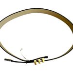 EXPRESS Black & Gold Faux Grained Leather Women’s Fashion Belt Small Photo 7