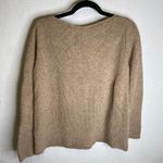 Madewell Womens Sweater Small Tan Long Sleeve Knit Crew Neck Pullover Photo 3