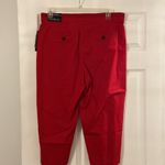 kim rogers  Comfort Waist Crop Pants size 12 brand new color red two front pocket Photo 6