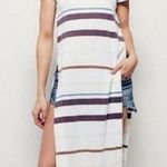 Free People  NWT too legit side slit maxi shirt coverup small Photo 0