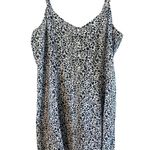 Gap  Sun Dress Navy white Floral XL Adj straps rouched vneck button up beach boho Photo 0