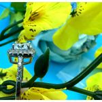 2 carat Moissanite Square Cut Ring with Moissanite Accents Size 7 Silver Photo 12