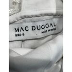 Mac Duggal  wedding Plunge Sequined White Floor Length Maxi on Queenly size 8 Photo 2