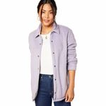 Outerknown Skyline Easy Shirt Jacket Lavender Purple Large Photo 3