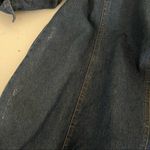 Newport News Denim Blue Jean Coat Brown Faux Fur Trim Quilted Lining Size 10 VTG Photo 8