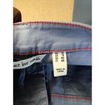 Peace Love World  Women Pants Sz. 10 Blue Utility Ankle Pants Distressed Hem Photo 8