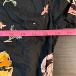 Fat Face Black Floral Midi Wrap Dress Puff Sleeve Tie Waist 6 Full Button Front Photo 8