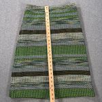 Anthropologie Leifsdottir Skirt Womens 4 Green Tweed Stripe A-Line Pencil Photo 1