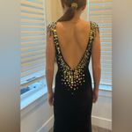 Johnathan Kayne Woman’s Size 0  Evening Gown Velvet Beaded Train Prom Wedding Photo 5