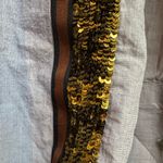 J.Crew Periwinkle Blue Button-Up Shirt with Gold Sequin Stripe Accents Size 6 S Photo 6