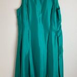 Tahari : Elegant Teal Sleeveless Rhinestone Dress – Perfect for Any Occasion Photo 0