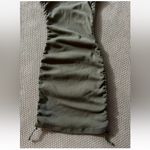 Good American  Women’s Ruched Tank Mini‎ Dress Olive Green Size 0 Photo 5