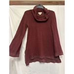 Anthropologie Maeve by  Sweater Women's Size‎ Small Cowl Neck Pullover Maroon Photo 1