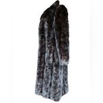 Luxurious Dark Chocolate Brown Mink Fur Long Winter Coat women size Large Photo 1