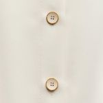 ZARA  mini dress pleated skirt collar button up ivory casual classic old money Photo 15